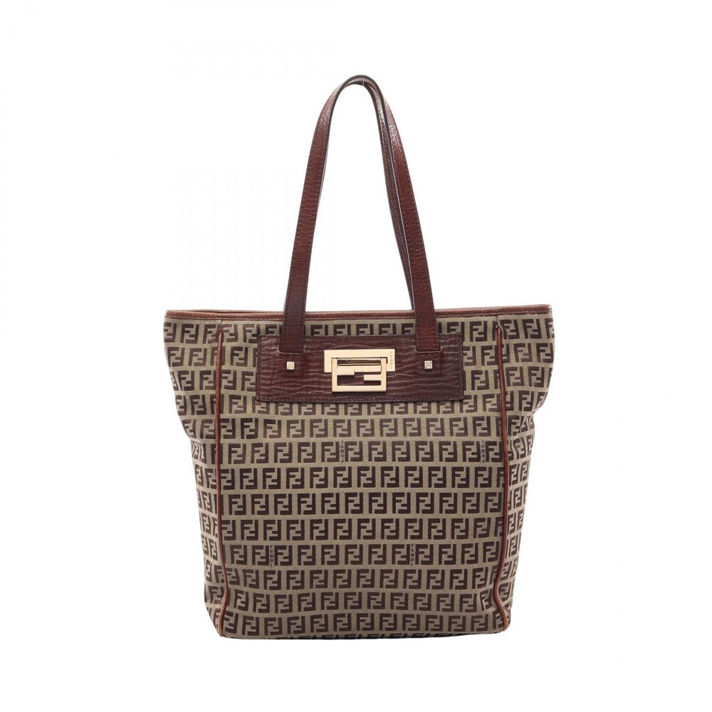 Fendi Zucchino Tote Shoulder Bag Canvas #343525F39B